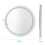 800x800mm Backlit LED Mirror Wall Mounted Round Bathroom Mirror 6