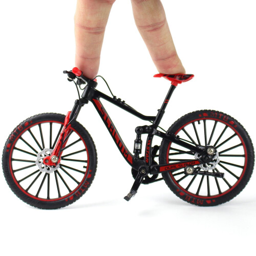 Red Mini 1 10 Alloy Bicycle Scale Model Desktop Simulation Ornament Finger Mountain Bikes Toy on OnBuy