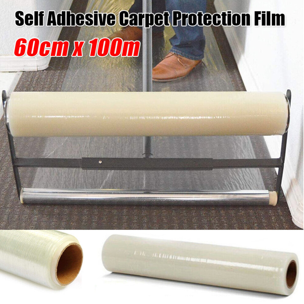100M Carpet Stairs Floor Protector Self Adhesive Roll Protection Cover