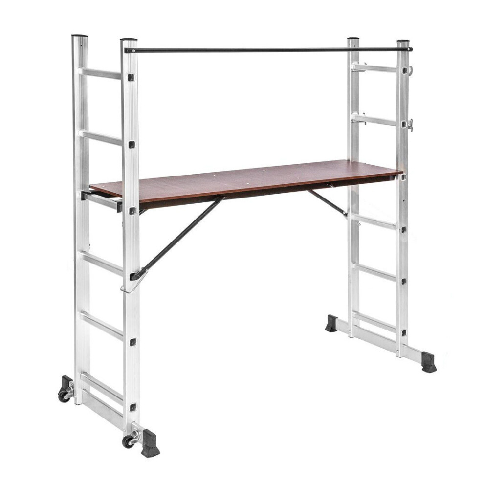 3 IN 1 Working Ladder Work Bench Scaffold Tower Step Ladder Platform