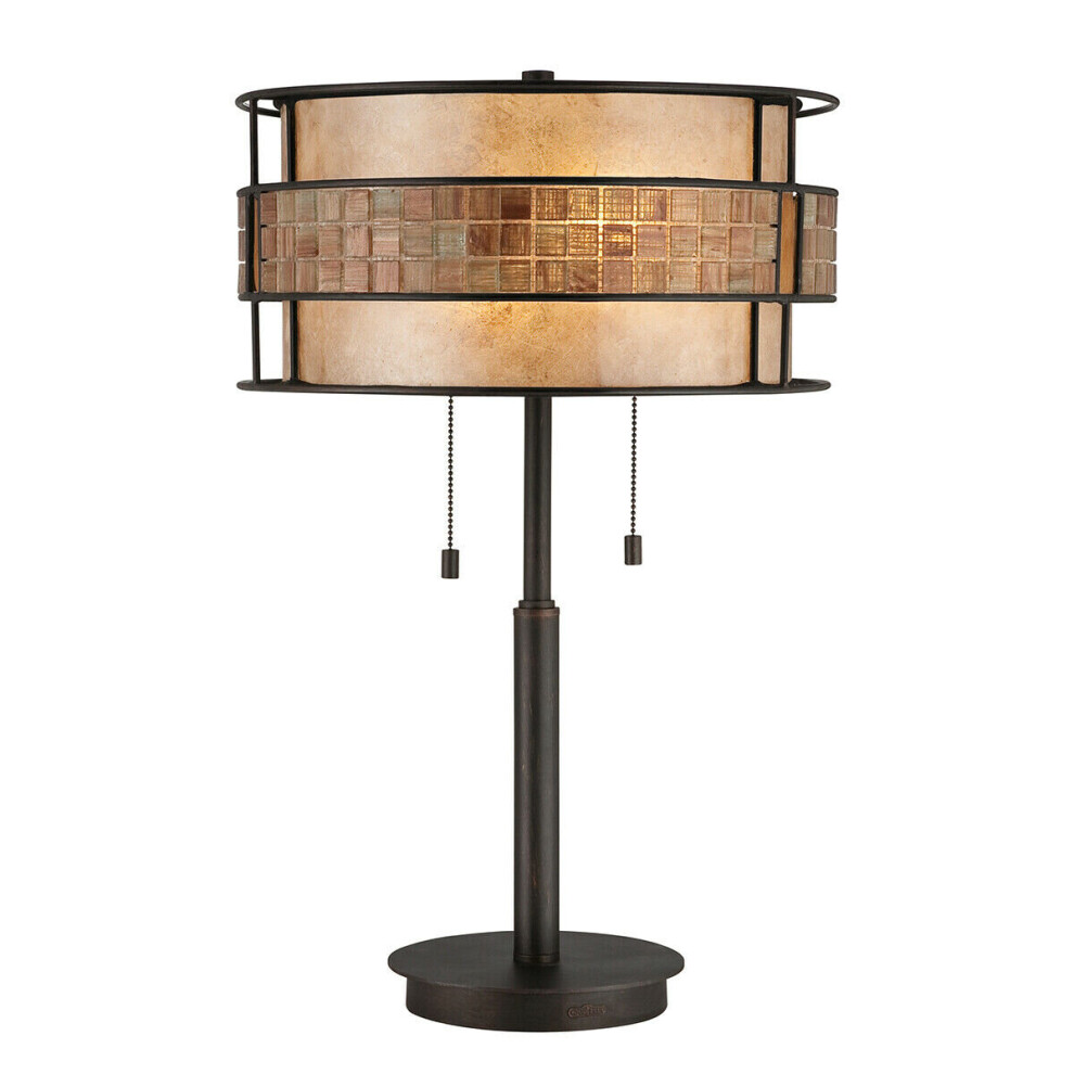 Loops 2 Bulb Twin Table Lamp Renaissance Copper Led E27 60W Bulb