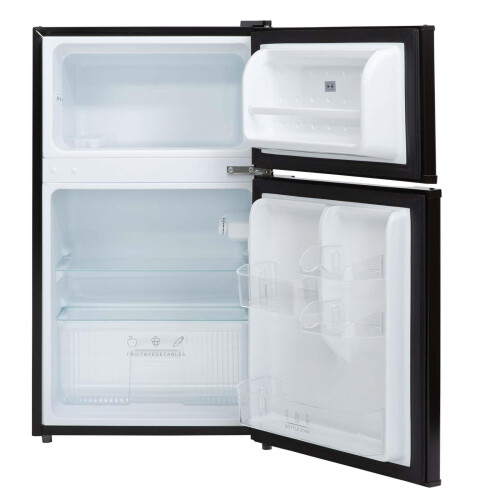 Black Under Counter Fridge Freezer, 2 Door Free Standing, 87L SIA UFF11BL on OnBuy