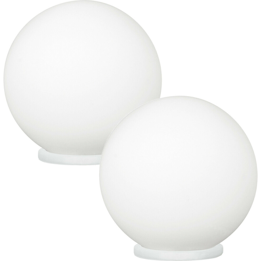 2 PACK Table Lamp White Shade White Glass Opal Matt In Line Switch E27 1x60W-image-OPC-P97DPQW-NEW