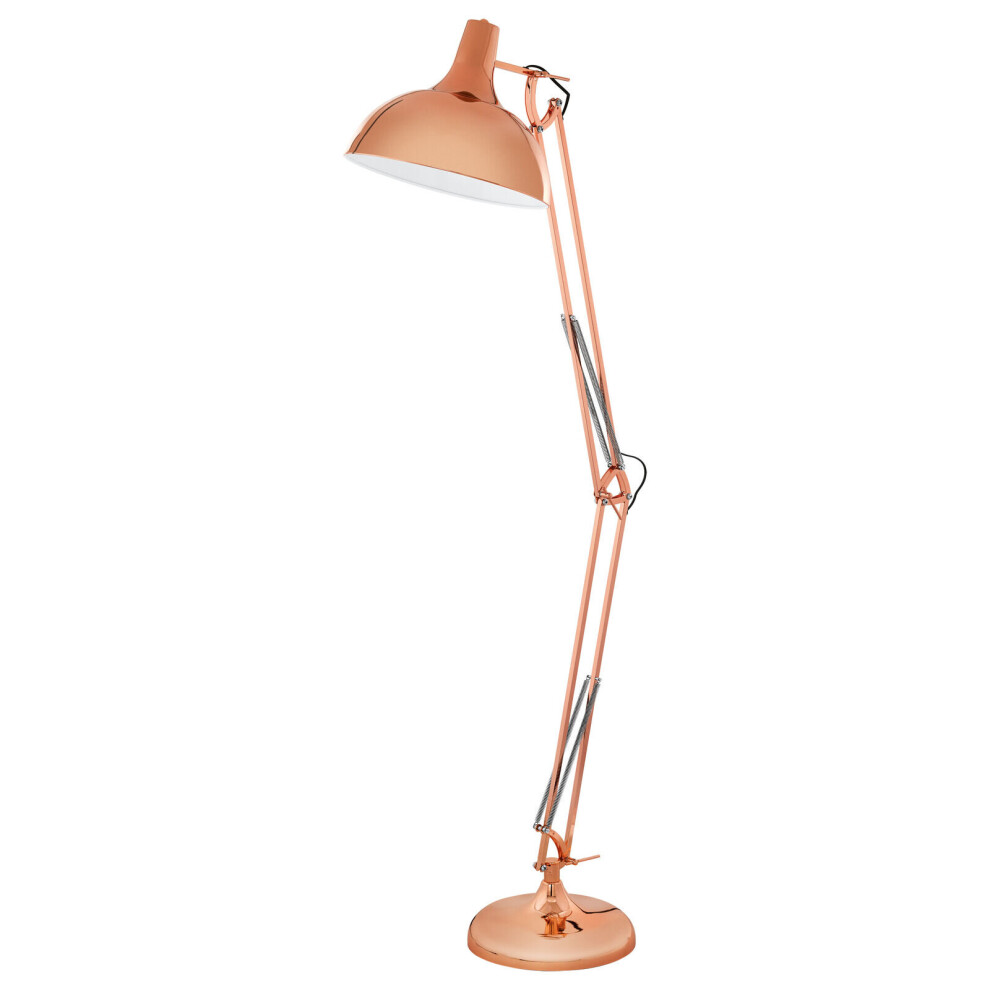 Loops Table Desk Lamp Colour Copper Adjustable In Line Switch Bulb E27 1X60w Light