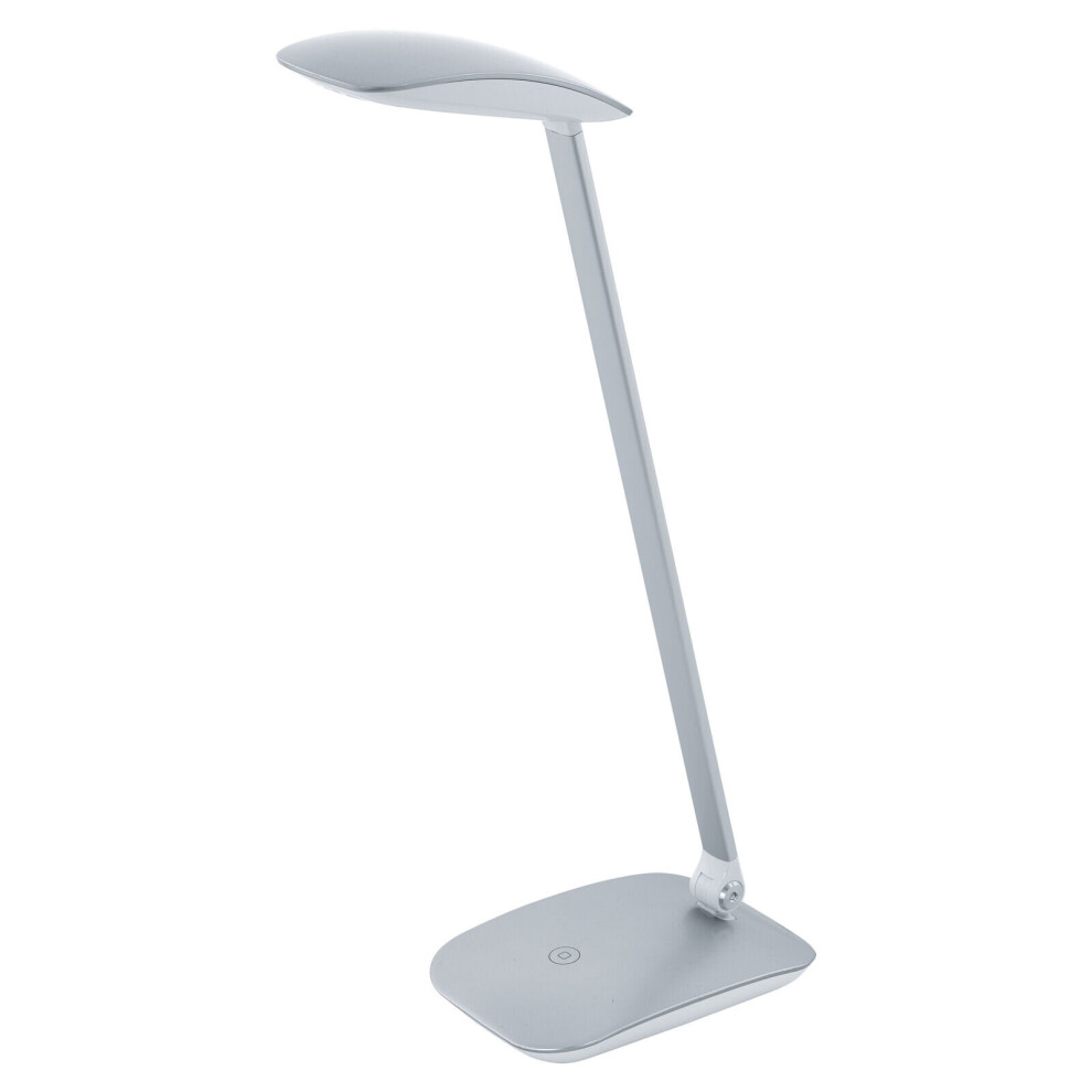 Loops Table Desk Lamp Colour Silver Touch On/Off Dimming Bulb Led 4.5W Included