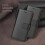 Genuine Leather Wallet Book Case for Samsung A41 - Black 1