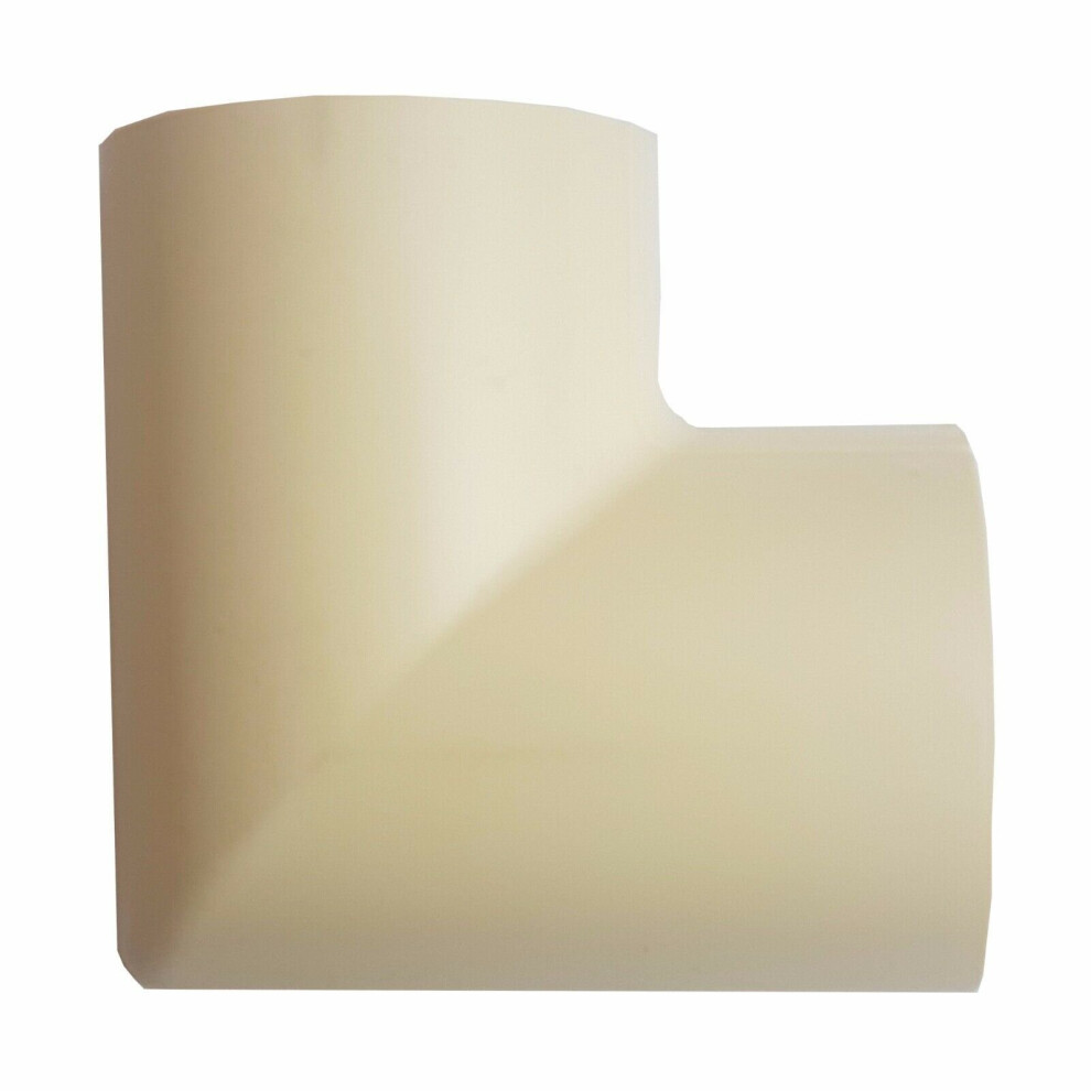 30X15mm Clip Over Flat Corner Bend Magnolia Adapter 90 Degree Trunking Conduit 5055538197192