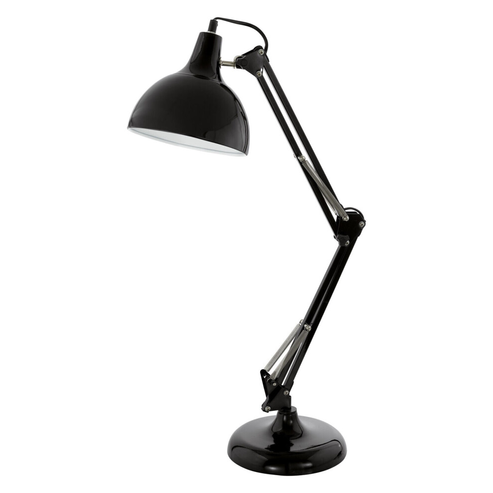 Loops Table Desk Lamp Flexible In Line Switch In Ine Switch Bulb E27 1X40w Black