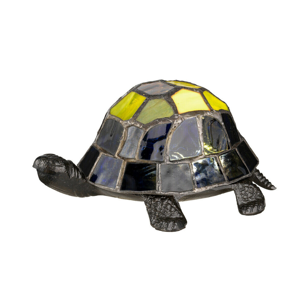 Loops Table Lamp Turtle Tortoise Battery Tiffany Shell Integrated Led Vintage Bronze
