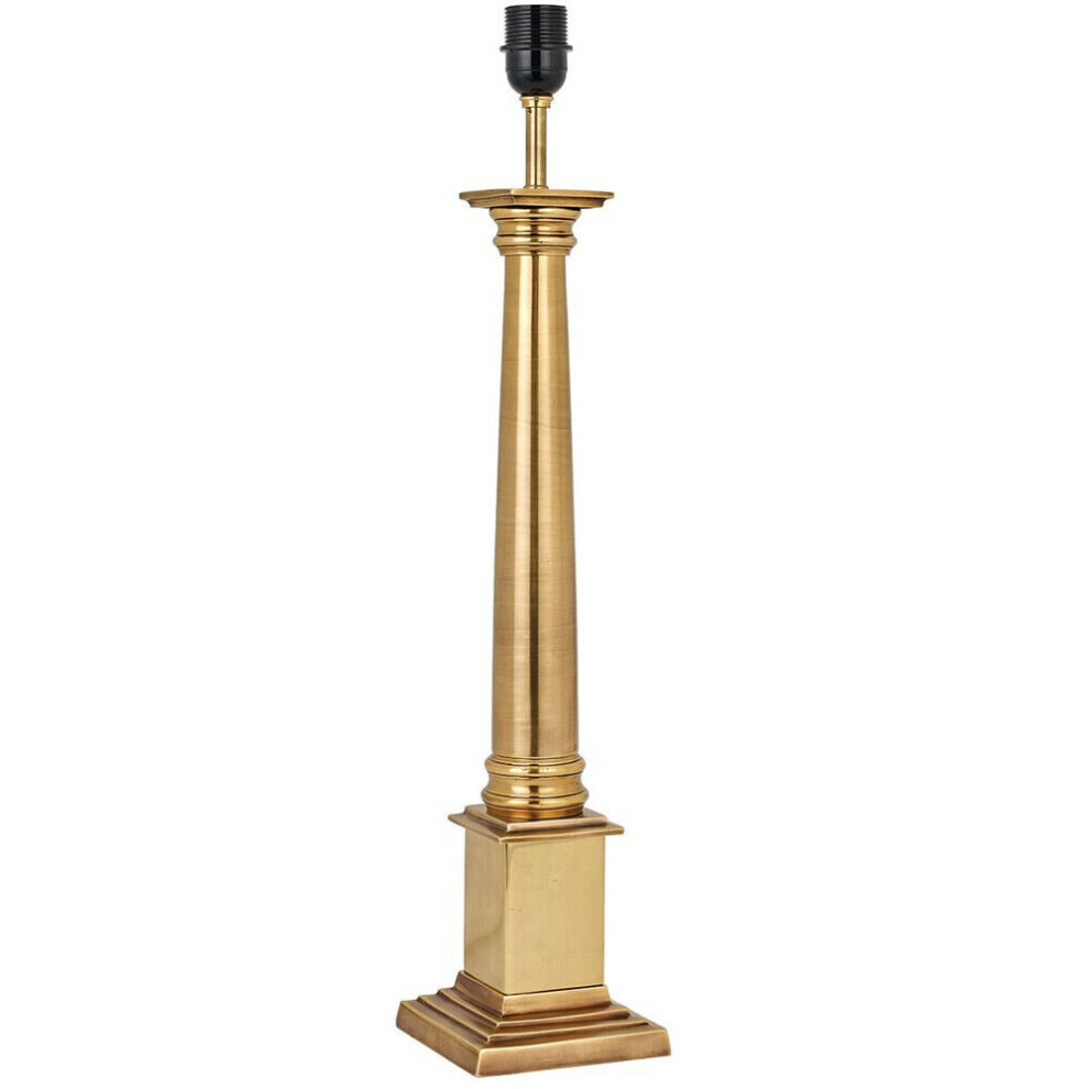 Luxury Traditional Table Lamp Light Solid Brass BASE ONLY 630mm Tall Bulb Holder