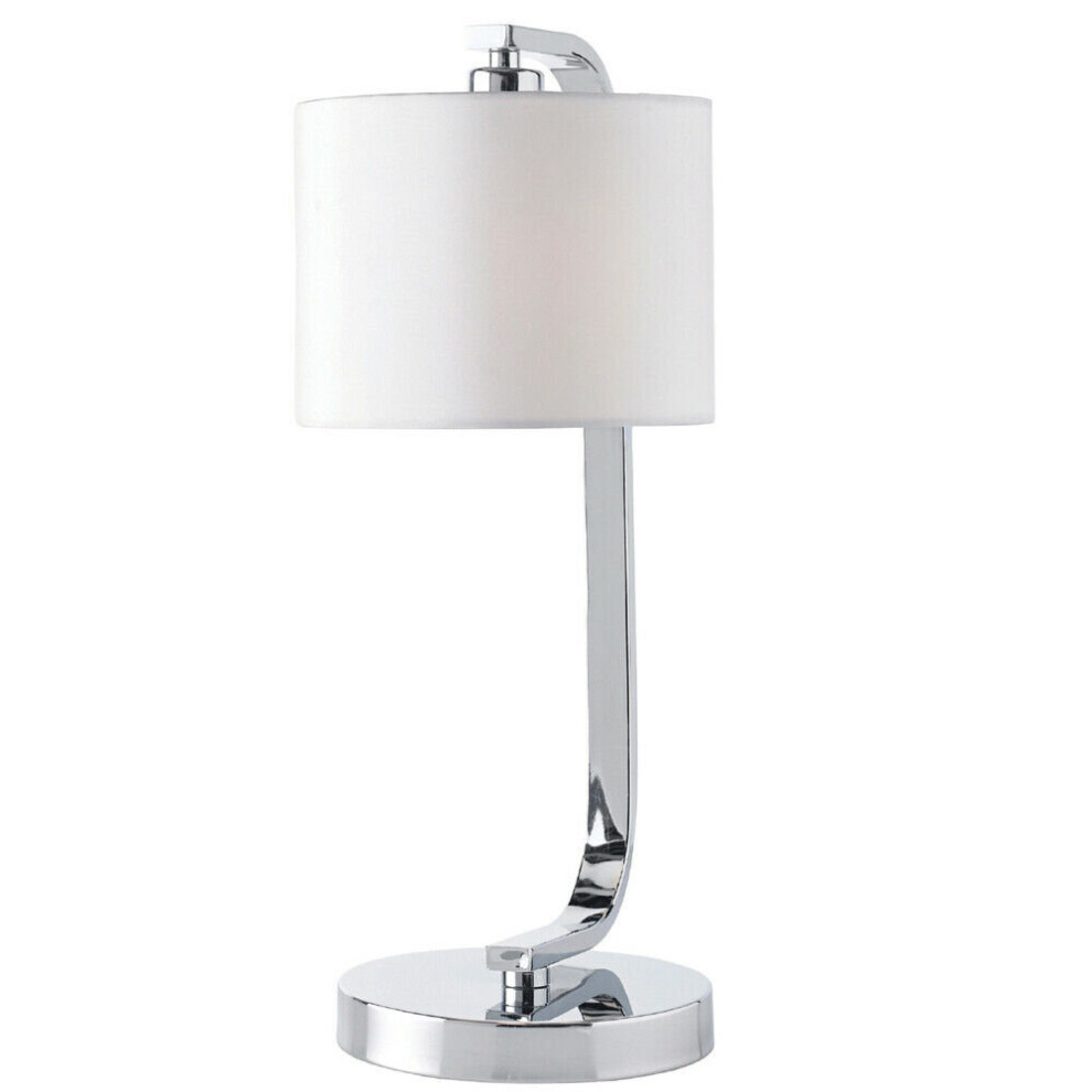 Touch Dimmable Table Lamp Chrome & White Fabric Shade Modern Bedside Desk Light-image-OPC-P97DQWQ-NEW