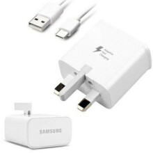 Samsung Galaxy S9 S10 S10E S9+ S10+ Fast Charger Plug & Type-C Cable