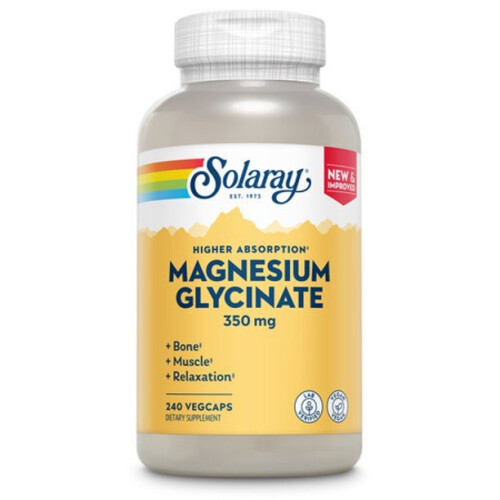 Solaray, Υψηλότερη Αντλήση Μαγνήσιο Γλυκινάτη, 350 mg, 240 ΒεγκΚΑΠ