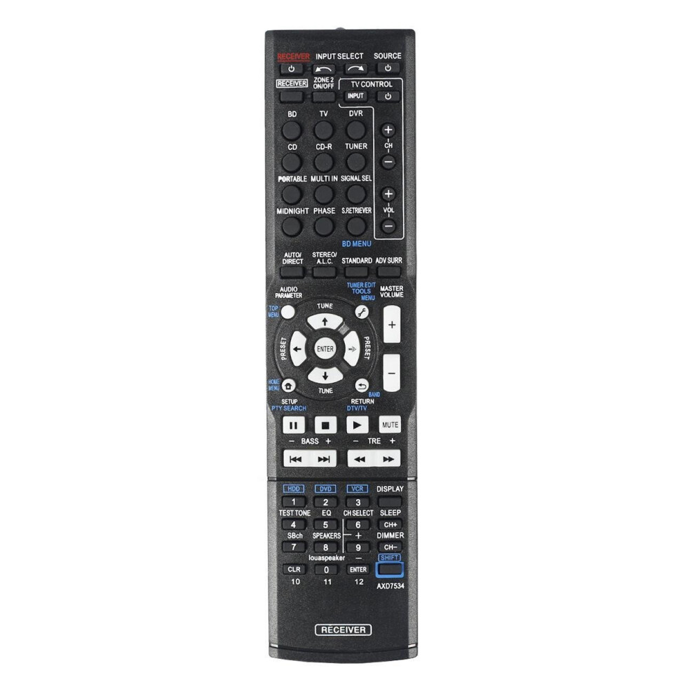 TV AV Remote Control AXD7534 for Pioneer VSX-819H-S VSX-519V-k