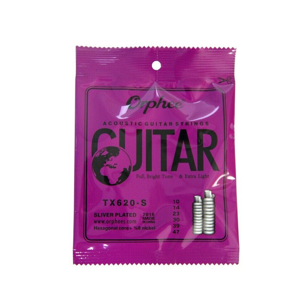 Silver Plated Acoustic Guitar Strings