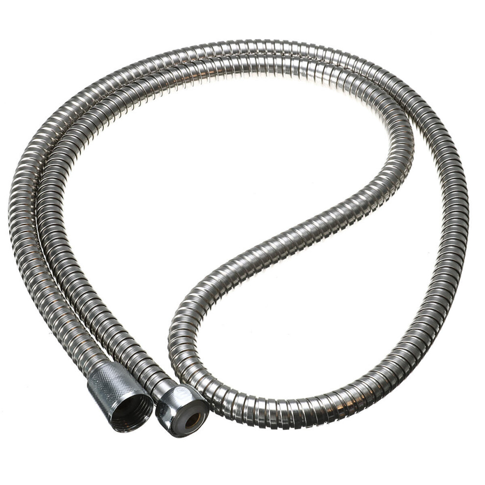 1.5m Stainless Steel Flexible Chrome Handheld Shower Head Hose Bathroom Water Heater Pipe