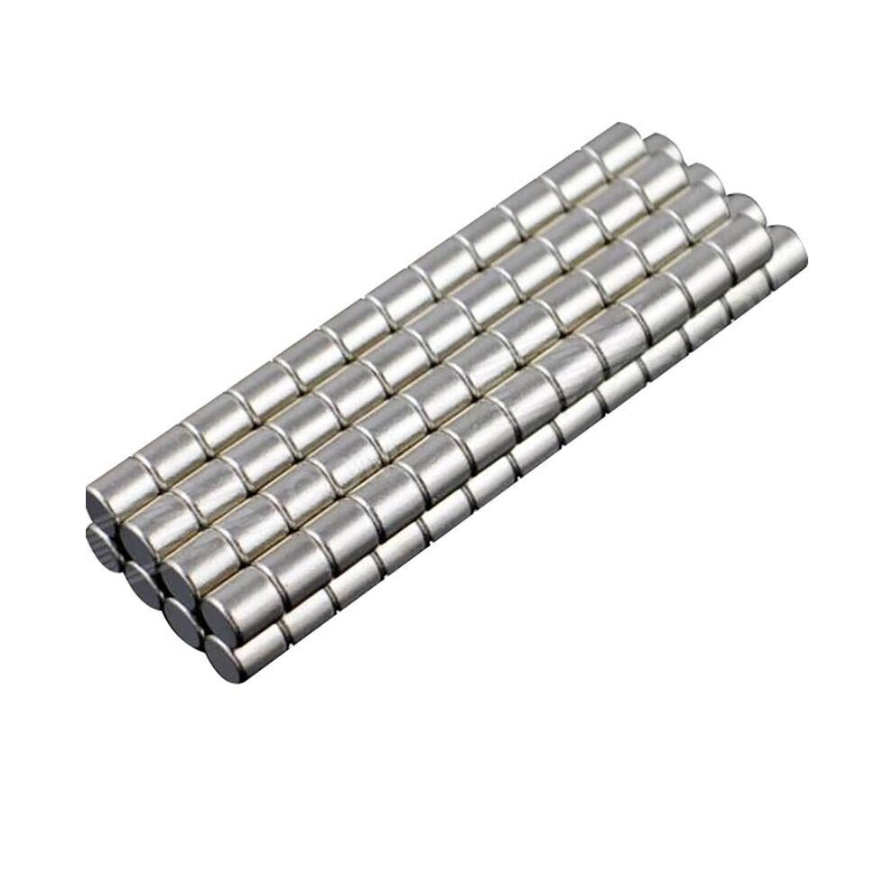 100 Piece 3 x 3mm NdFeB Neodymium Magnet Circular Cylinder DIY Set