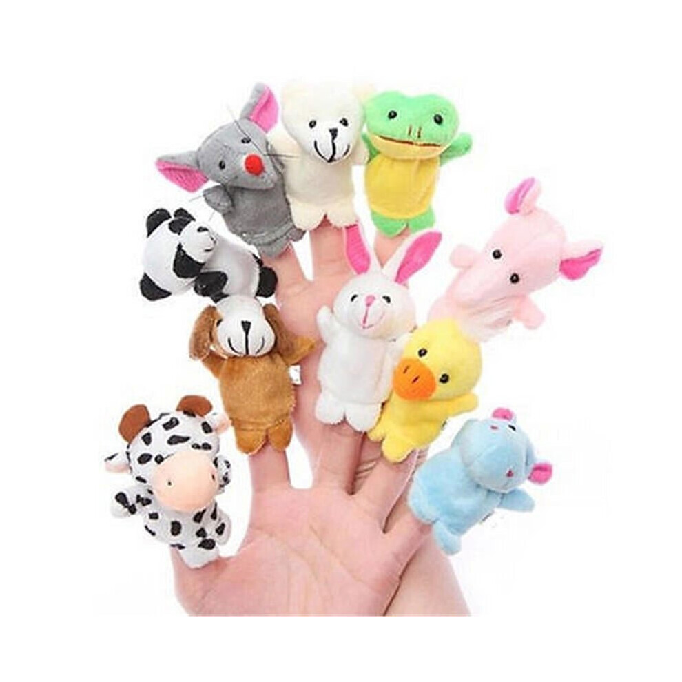 Farm Zoo Animal Finger Puppets Stuffed Plush Toys Bedtime Story Fairy Tale Fable Boys Girls Party To