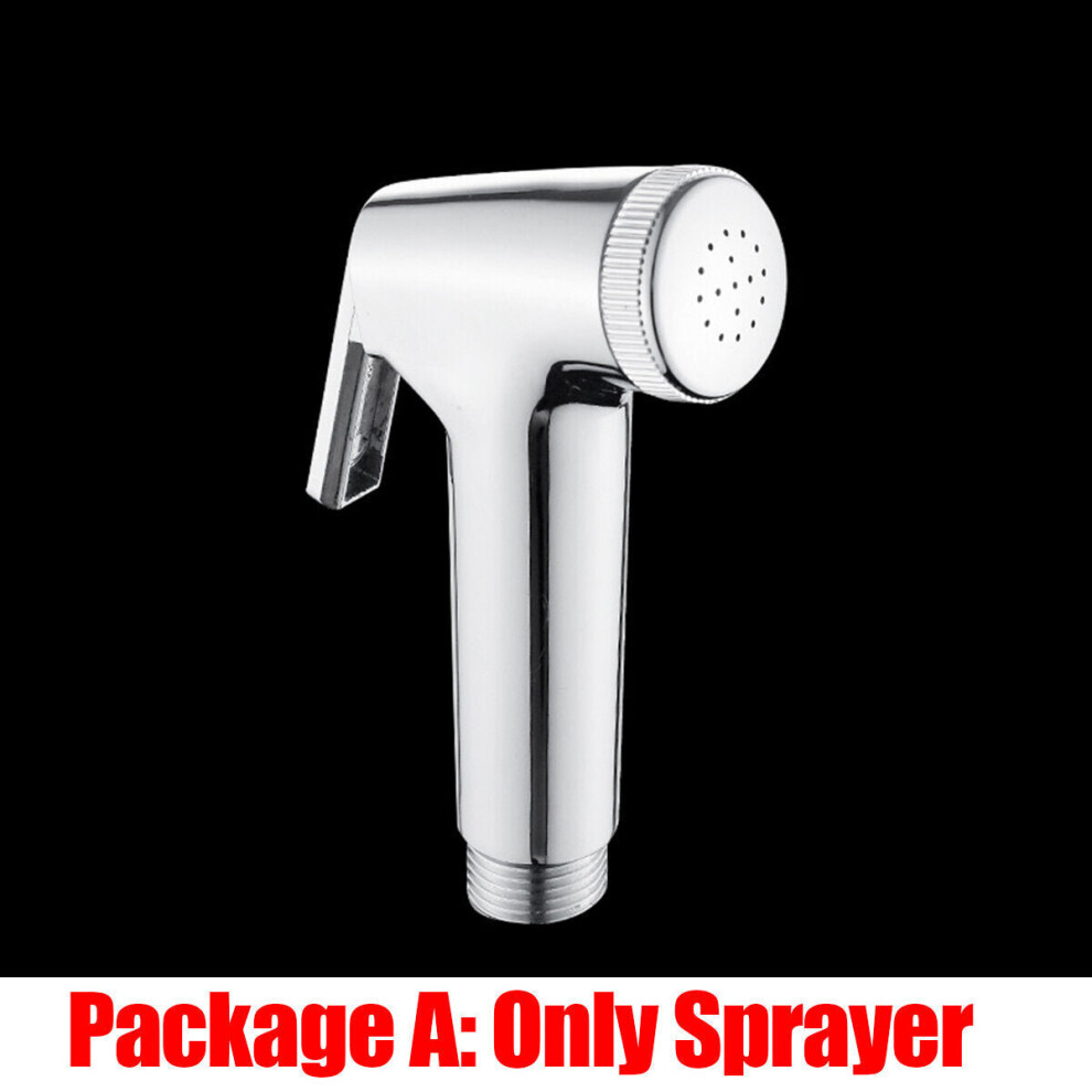 (Sprayer) ABS Hand Held Bidet Spray Toilet Attachment Diaper Sprayer Hose Holder Bathroom