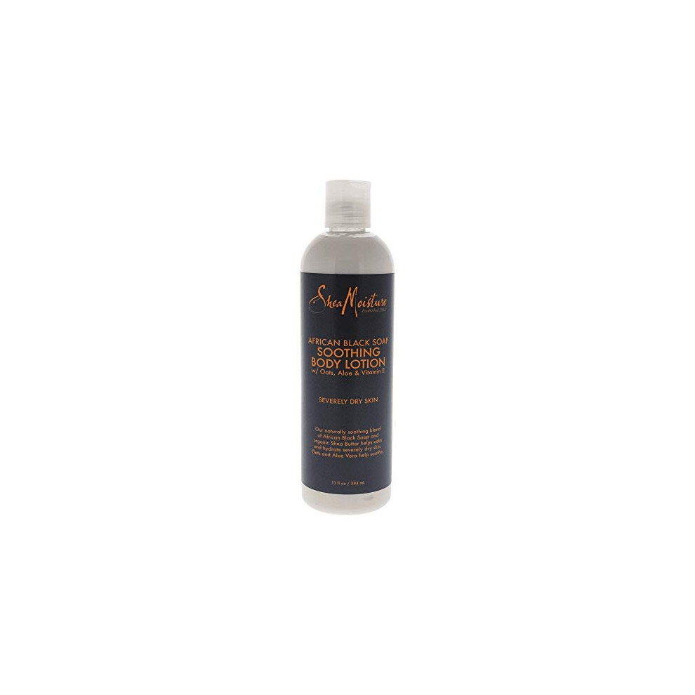 Shea Moisture African Soap, Soothing Body Lotion 13 Fl. Oz. Black