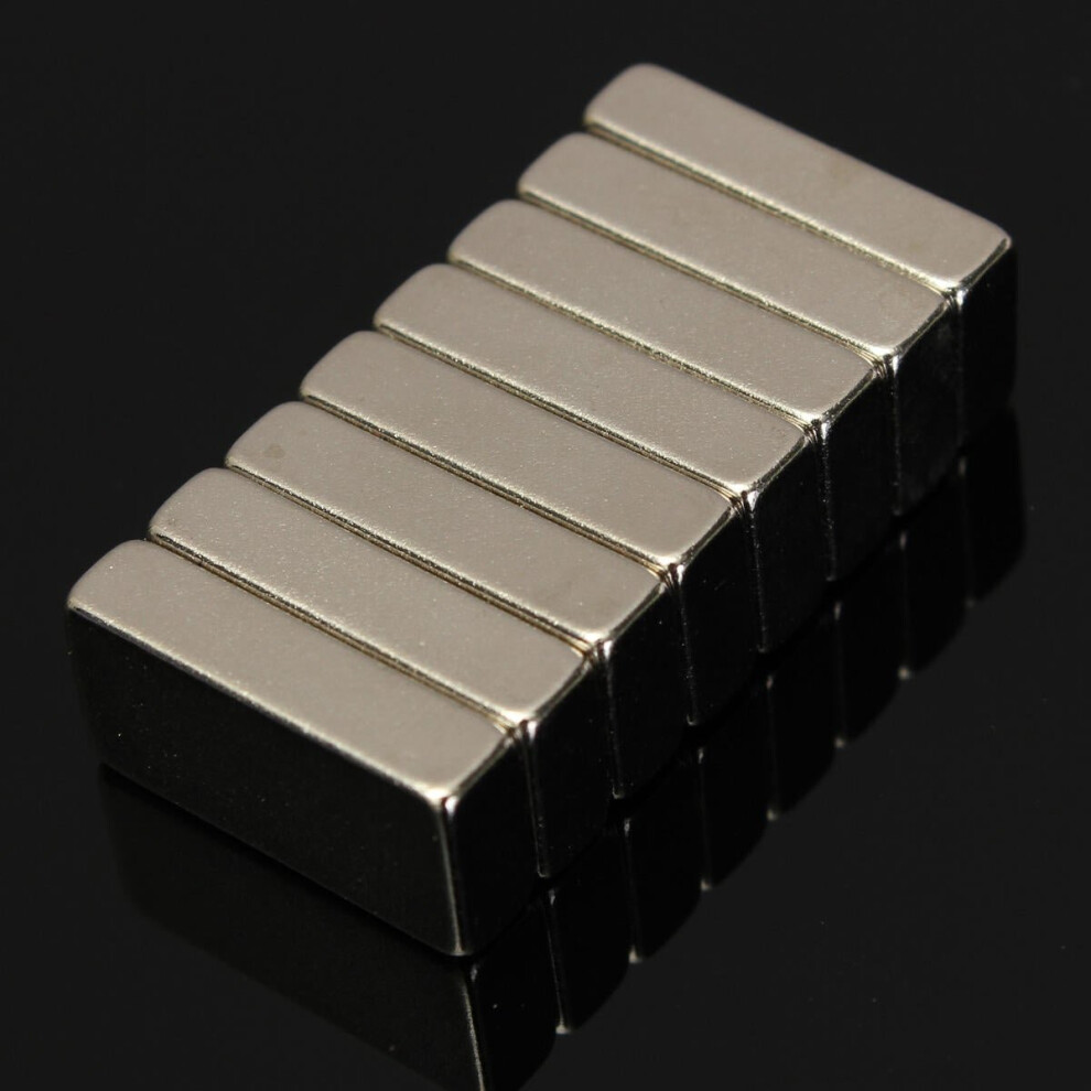 8pcs 20x10x5mm Neodymium Block Magnets Rare Earth Magnets