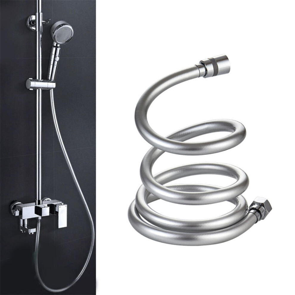 (3M) 1.5/2/3M 1/2'' PVC Smooth High Pressure Water Shower Hose 360 Degree Swivel Long Hose for Bath Handheld Shower Head