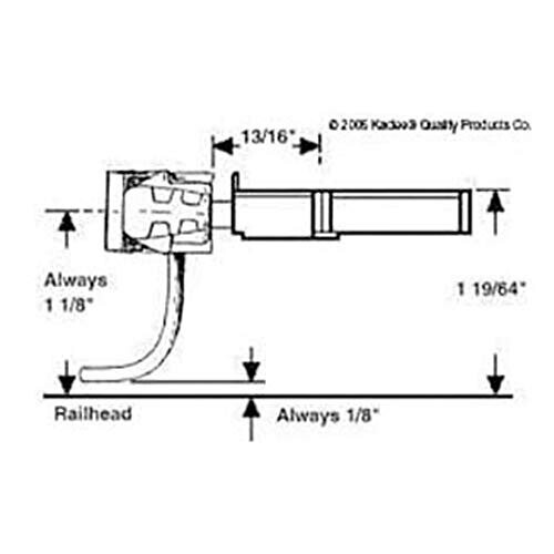Kadee 1:24 Body Mount Coupler, Center (1air) 1