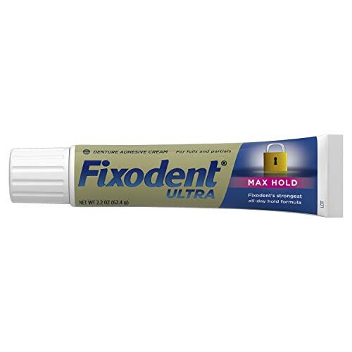 Fixodent Ultra Max Hold Prothesenkleber, 2,2 Unzen (2er-Pack) 2