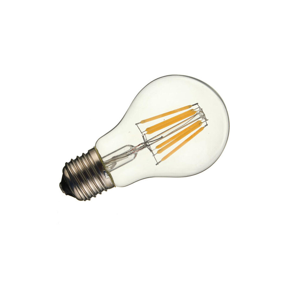 (Pure white, 110V) E27 6W Warm White/ White Filament LED COB Dimmable Globe Bulb Lamp AC220V/110V