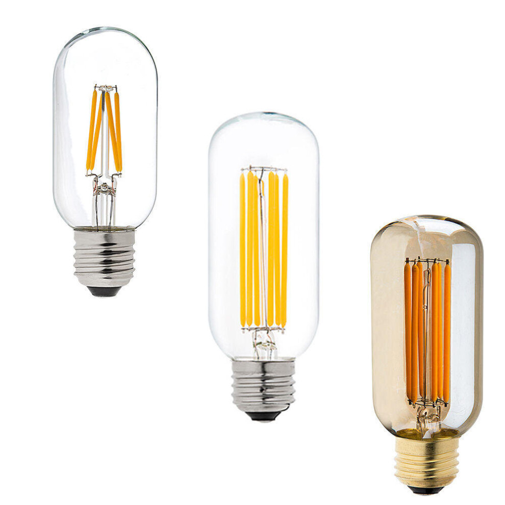 (110V) Dimmable E27 E26 4W Warm White COB LED Filament Retro Edison LED Bulbs 110V / 220V