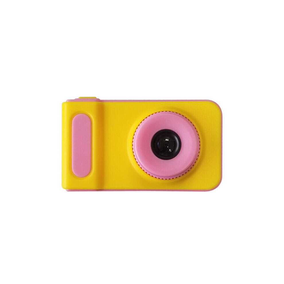 (Pink) Screen 2.0 Inch HD Children Mini Digital Camera Rechargeable Built-in Battery for Kid Photography Video