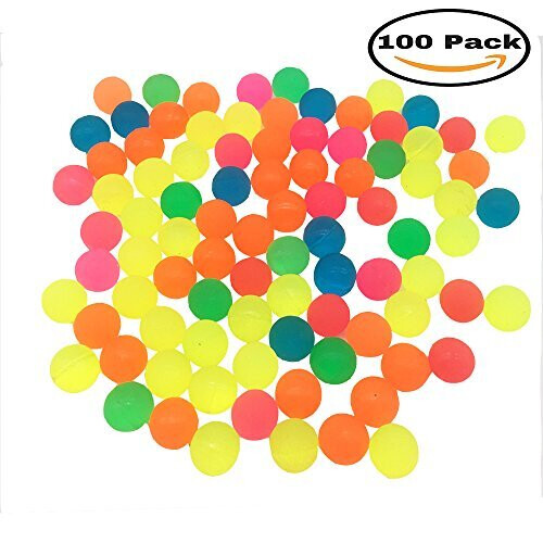 Mydio 100 Bolas Saltitantes, Cores Sortidas, Bolas de Alta Elasticidade para Crianças 1