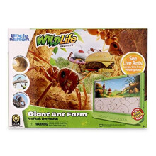 Onkel Milton Giant Ant Farm - Large Viewing Area - Pleje af live myrer - Nature Learning Toy - Science Diy Toy Kit - Fantastisk gave til drenge o
