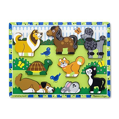 Melissa & Doug Melissa & Doug Pets Wooden Chunky Puzzle (8 pcs)