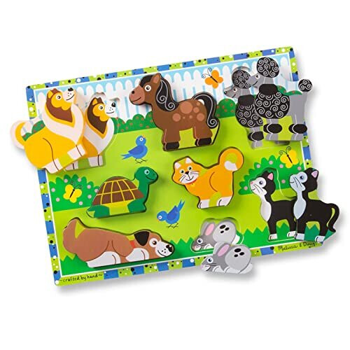 Melissa & Doug Melissa & Doug Pets Wooden Chunky Puzzle (8 pcs) 1