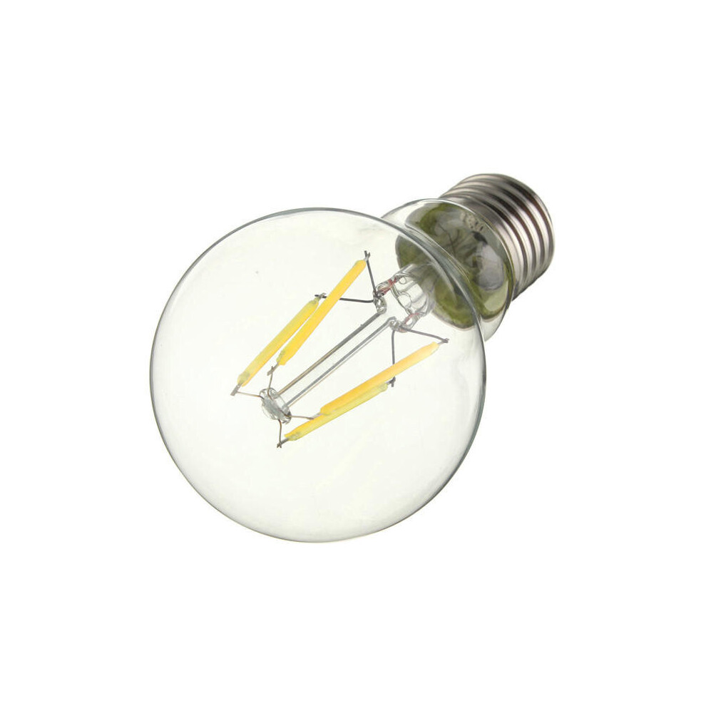 (Pure white, 110V) E27 4W Warm White/ White Edison Filament LED COB Dimmable Globe Bulb Lamp AC220V/110V