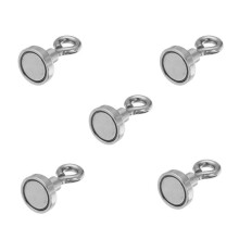 5pcs 16mmx30mm 5kg Neodymium Recovery Magnet Metal Detector Claw Hook
