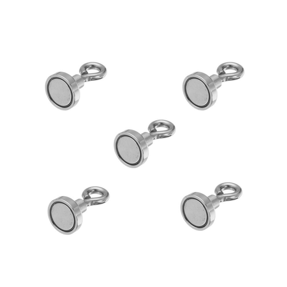 5pcs 16mmx30mm 5kg Neodymium Recovery Magnet Metal Detector Claw Hook