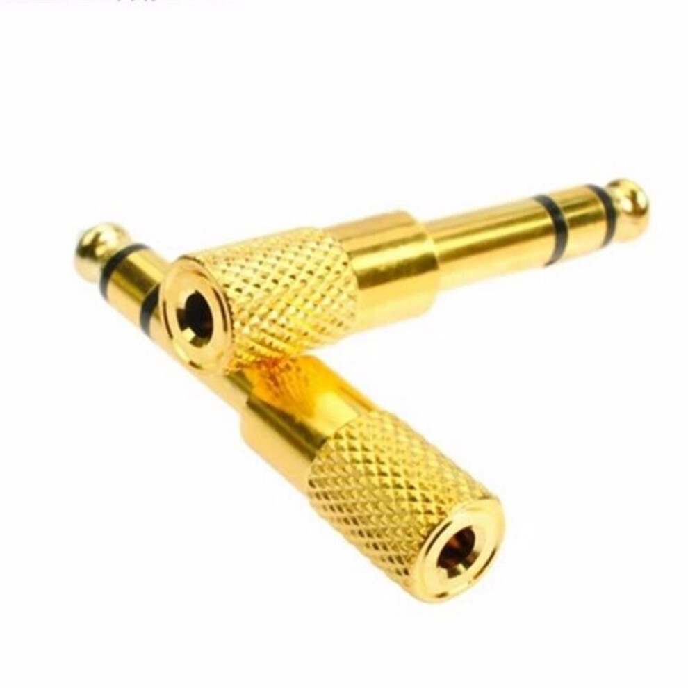 6.5mm Male to 3.5mm Female Audio Jack Adapter 6.5 3.5 Plug Converter Headset Microphone Guitar Recording Connector