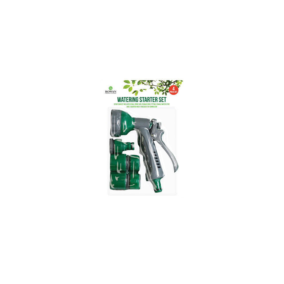 Watering Starter Set Spray Gun Attachments 6 Dial Spray Gardening Essentials