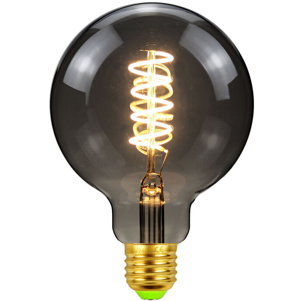 E27 2700K 4W Dimmable LED Incandescent Light Bulb Smoky Gray Glass Edison Bulb Filament Lamp