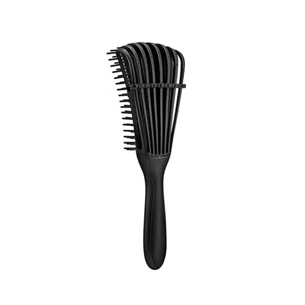 (Black) Detangling Brush For Curly Hair Knots Easy Clean Combs Afro America/African Hair