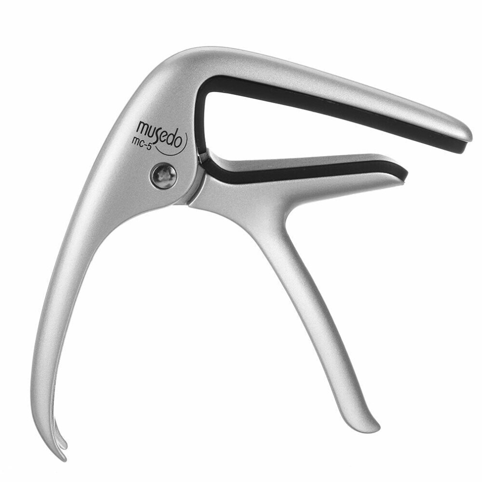 Acoustic Guitar Capo Quick Change Aluminum Alloy with Integrate Bridge Pin Puller for Folk Guitars