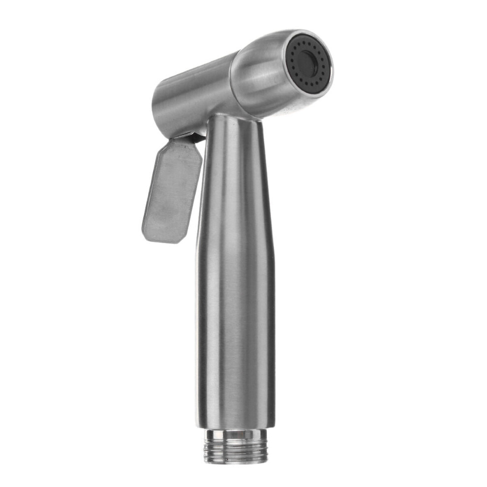 Portable Toilet Bidet Sprayer Stainless Steel Hand Held Shattaf Bathroom Shower Head Tool