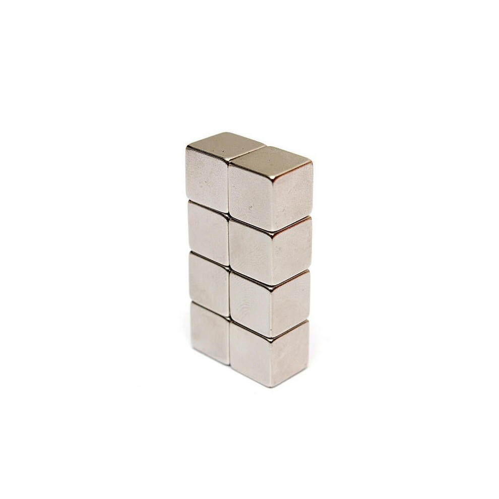 20Pcs N50 Rare Earth Magnet 10mm Cube Block Neodymium Super Strong Fridge