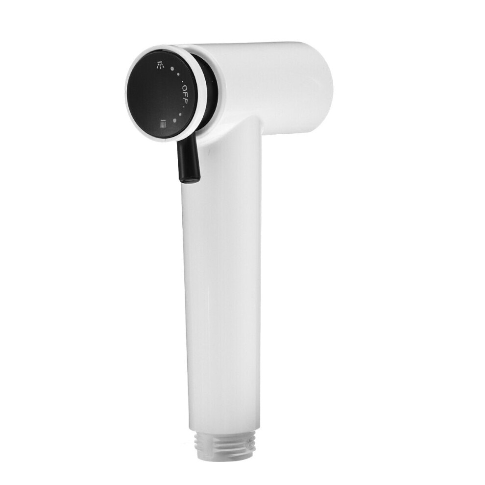 (White) Handheld Toilet Shattaf Bidet Sprayer Shower Head Douche Cleaning Bathroom