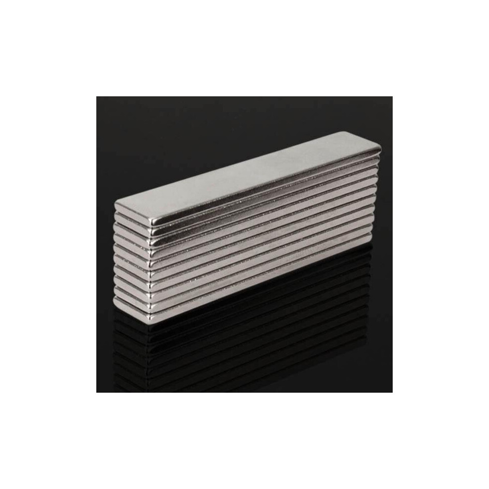 Greenzech 10Pcs N48 Super Strong Block Magnets 50X10x2mm Rare Earth Neodymium Magnets