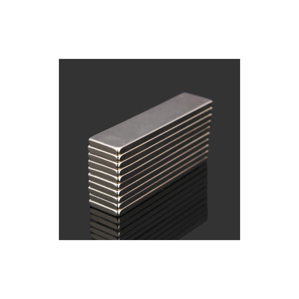 10pcs N52 40x10x2mm Super Strong Block Cuboid Magnets Rare Earth Neodymium Magnets