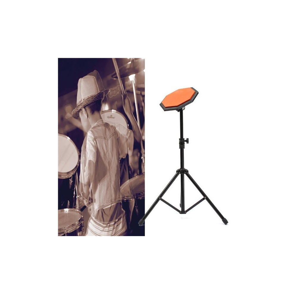 8'' 21cm Rubber Dumb Drum Practice Pads Set with Stand