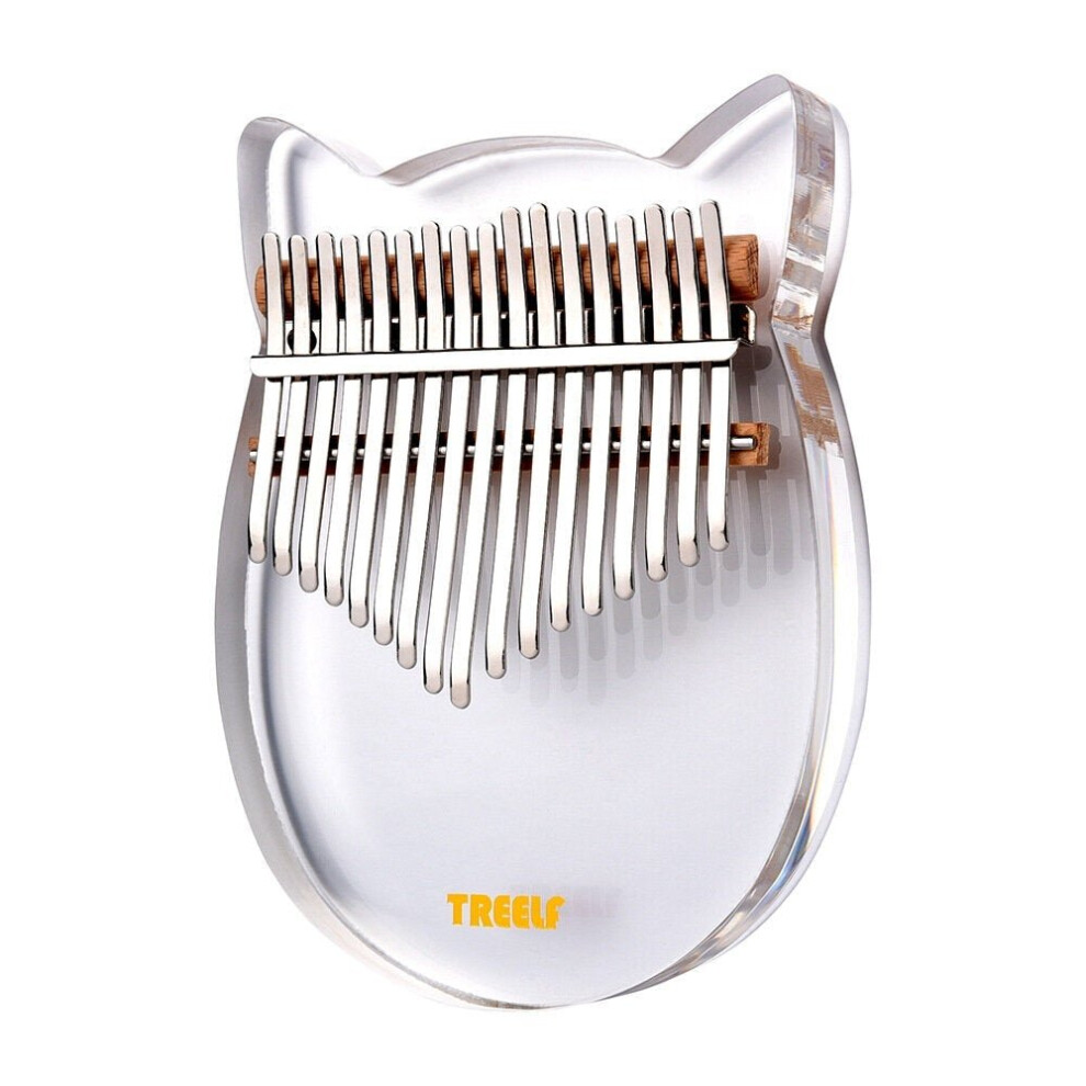 17 key Kalimba Acrylic Thumb Piano Keys Mbira Transparent Keyboard Instrument